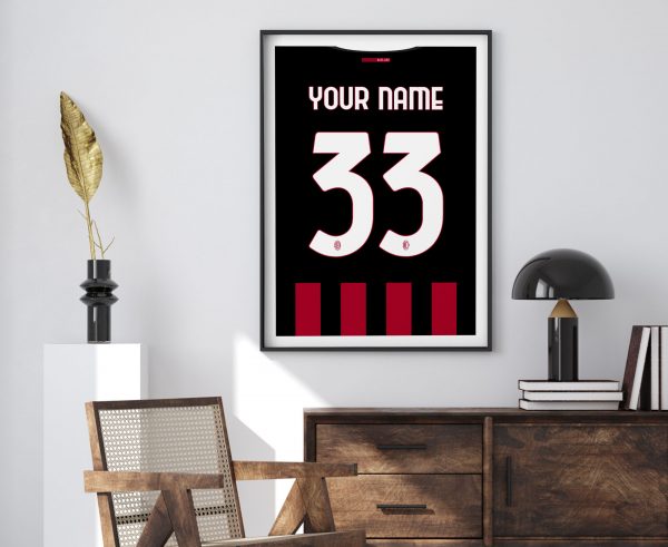 AC Milan Home Shirt Poster Print