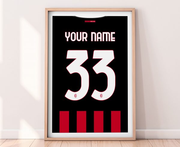 AC Milan Home Shirt Poster Print