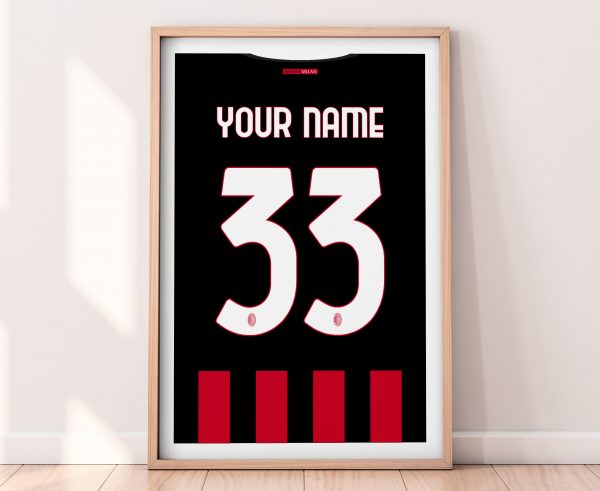 AC Milan Home Shirt Poster Print