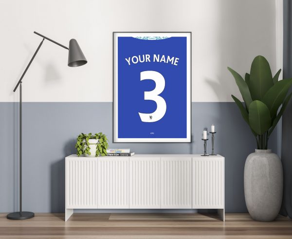 Custom Chelsea Shirt Poster Print