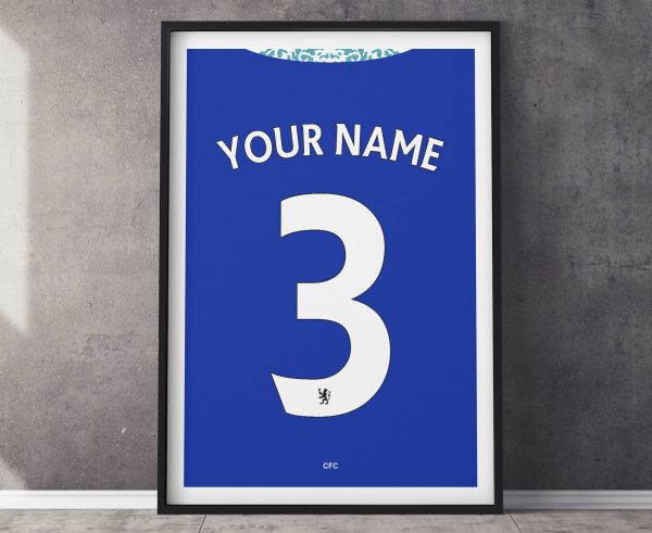 Custom Chelsea Shirt Poster Print