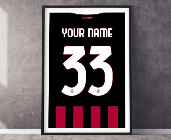 AC Milan Home Shirt Poster Print