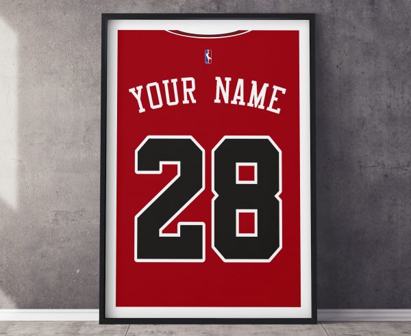 Chicago Bulls Jersey Poster Print