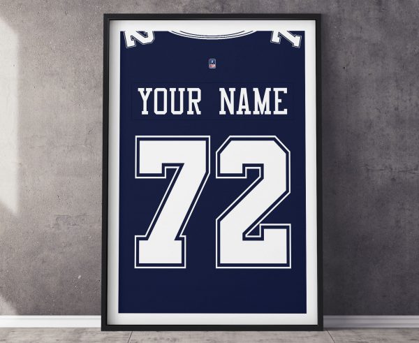 Dallas Cowboys Jersey Poster Print