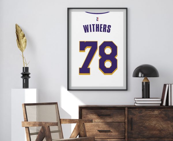 LA Lakers Jersey Poster Print