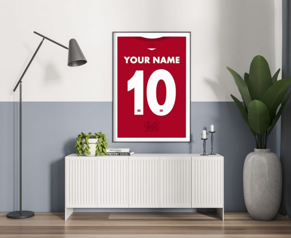 Wrexham Home Shirt Poster Print