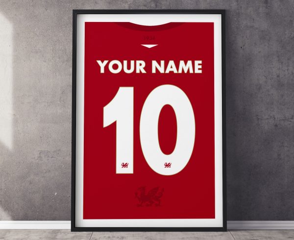 Wrexham Home Shirt Poster Print