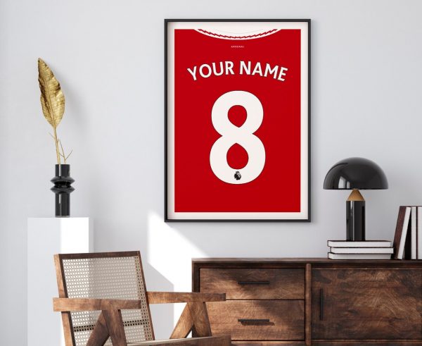 Customised Arsenal Shirt Poster