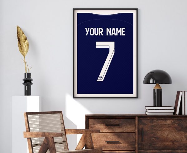 Customised PSG Shirt Poster