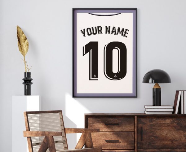 Customised Real Madrid Shirt Poster