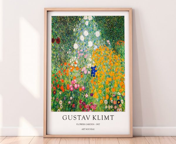 Flower Garden Gustav Klimt poster