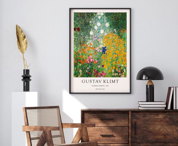 Gustav Klimt Flower Garden Print