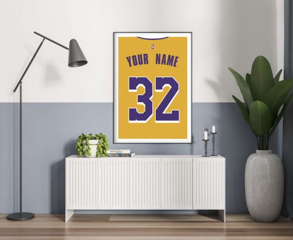 LA Lakers Jersey Poster