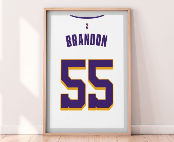 LA Lakers Jersey Poster Print