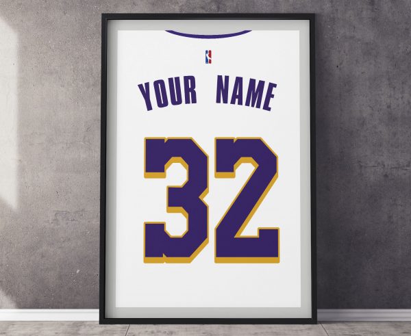 LA Lakers Jersey Poster
