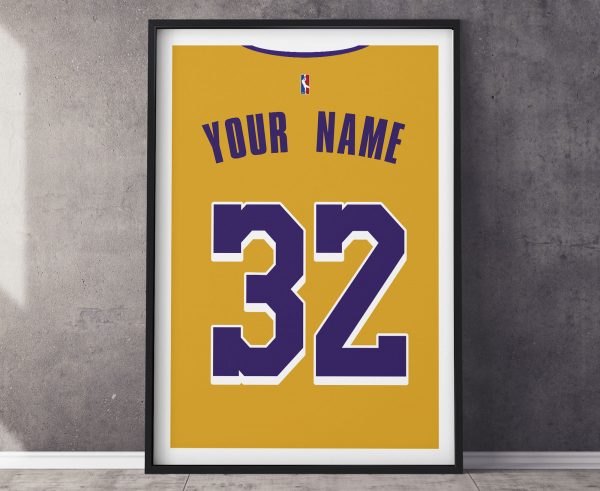 LA Lakers Jersey Poster