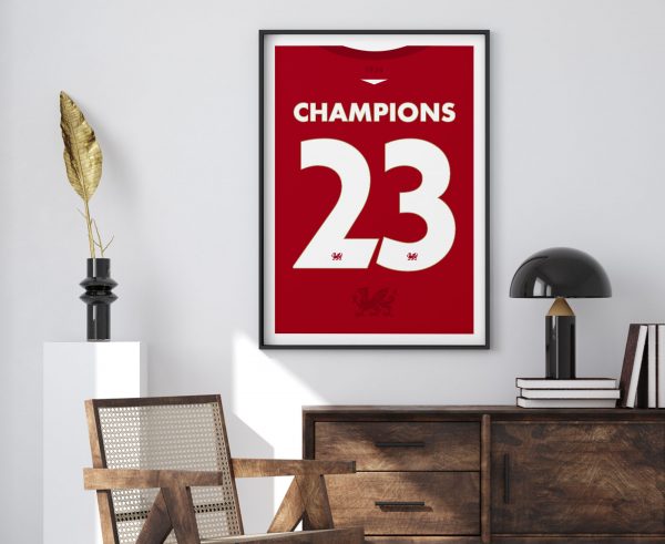 Wrexham Home Shirt Poster Print