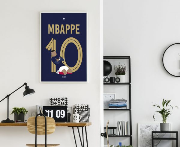 Mbappe Illustration Poster