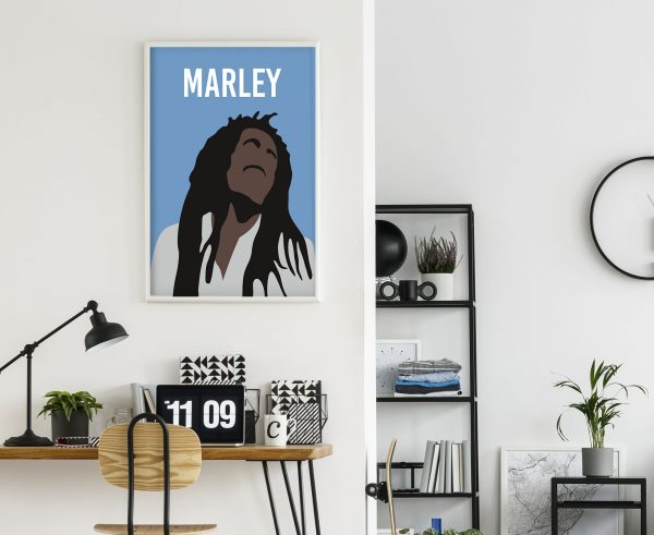 Bob Marley Illustration Poster