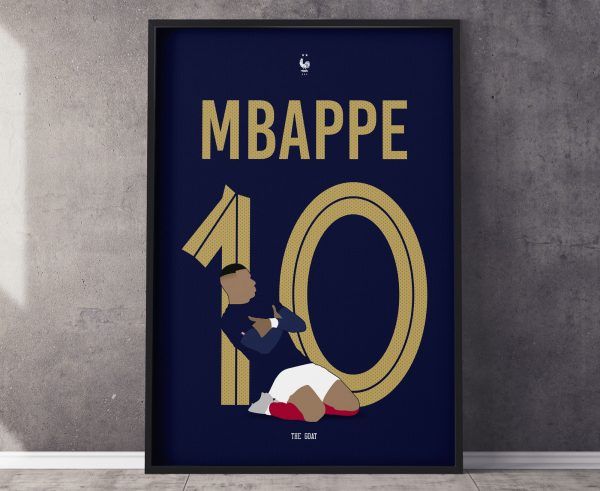 Mbappe Illustration Poster