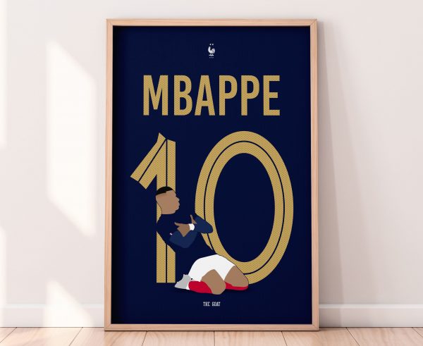 Mbappe Illustration Poster