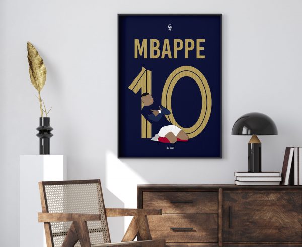 Mbappe Illustration Poster