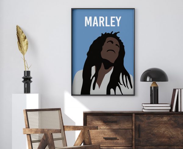 Bob Marley Illustration Poster